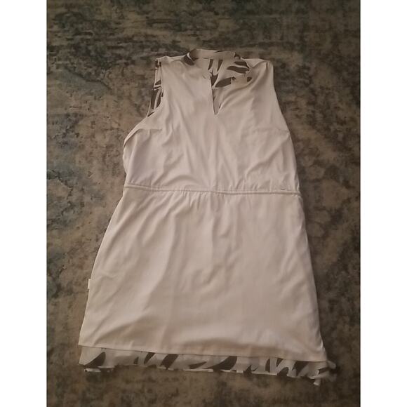 Nine West Women's Dress White/Cream Black Stripes Sheer Lined Size XXL - Picture 8 of 16